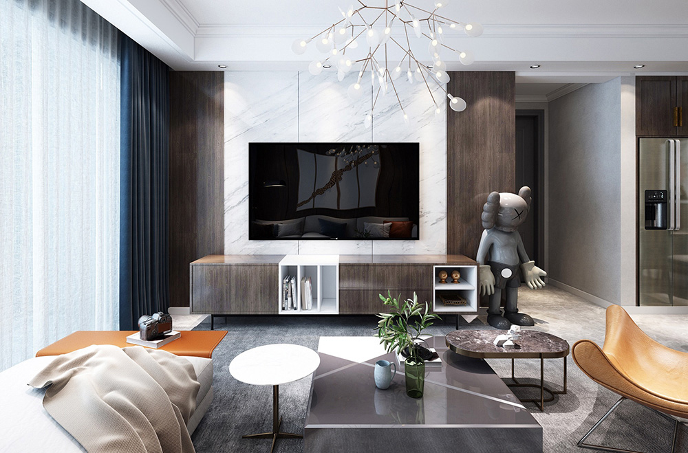 榮和悅瀾山111m&sup2; 現(xiàn)代輕奢風(fēng)格設(shè)計案例