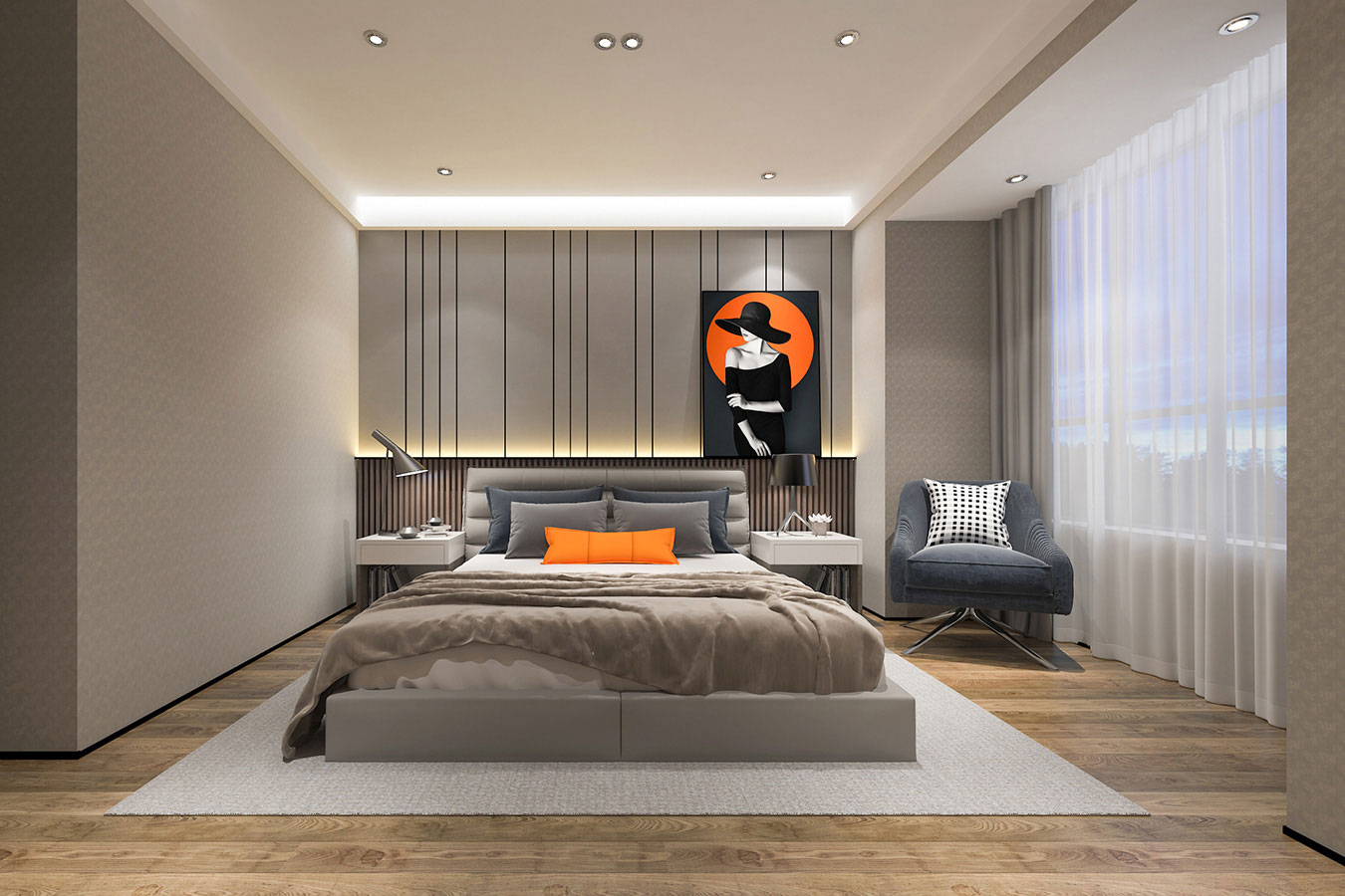 榮和山水美地131m&sup2;現(xiàn)代簡(jiǎn)約風(fēng)格案例